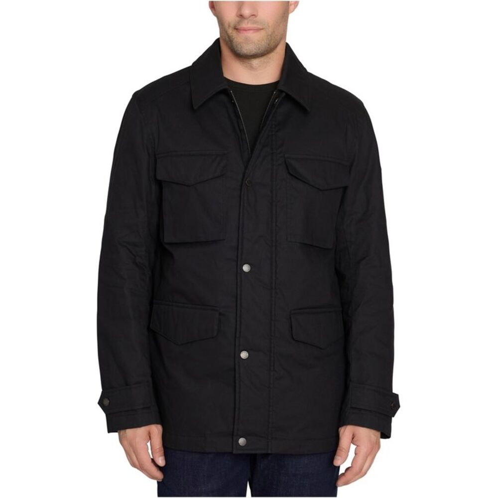 Sam Edelman Womens Waxed Cotton Cargo Military Jacket, NWT